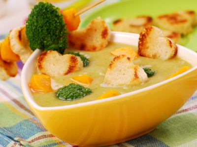 Brokolicová polévka pro děti